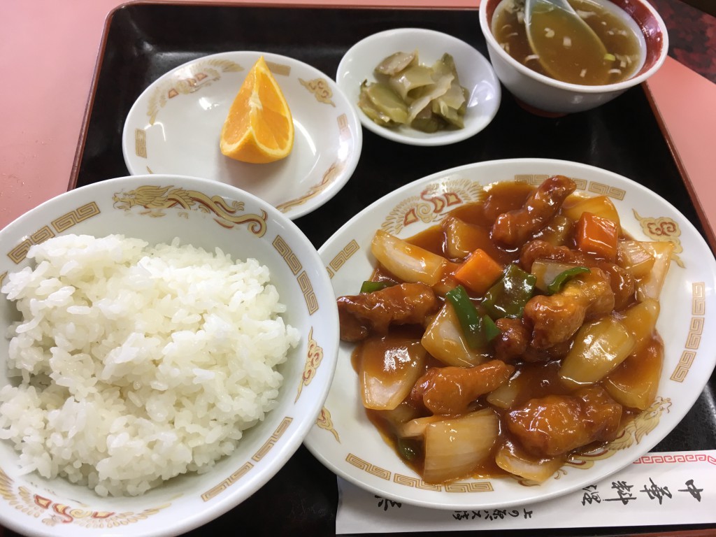 酢豚定食（880）